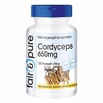Cordyceps 650mg - Fungo puro (Cordyceps Sinensis) - no eccipienti/additivi - 120 capsule vegetali